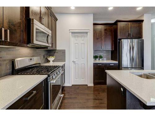 124 Walden Parade Se, Calgary, AB - Indoor Photo Showing Kitchen With Stainless Steel Kitchen With Upgraded Kitchen