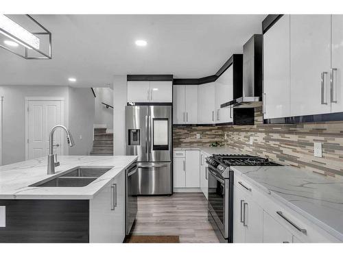 244 Coventry Green Ne, Calgary, AB - Indoor Photo Showing Kitchen With Stainless Steel Kitchen With Double Sink With Upgraded Kitchen