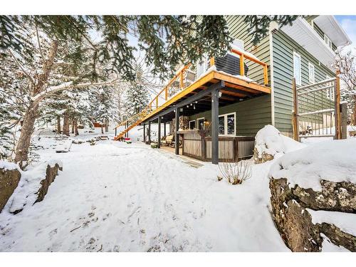 10 Ghost Country Place, Waiparous, AB - Outdoor With Deck Patio Veranda