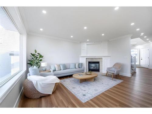 41 Valley Crest Close Nw, Calgary, AB - Indoor Photo Showing Living Room With Fireplace