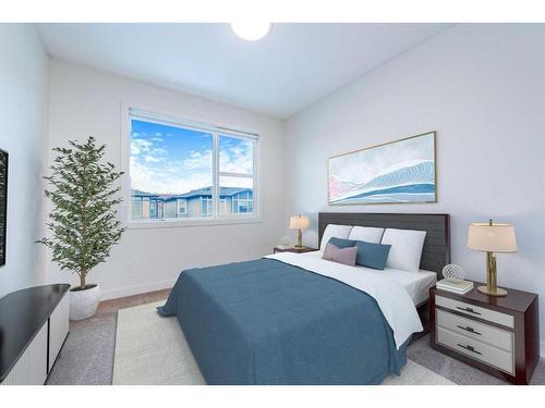 106-116 Saddlestone Heath Ne, Calgary, AB - Indoor Photo Showing Bedroom