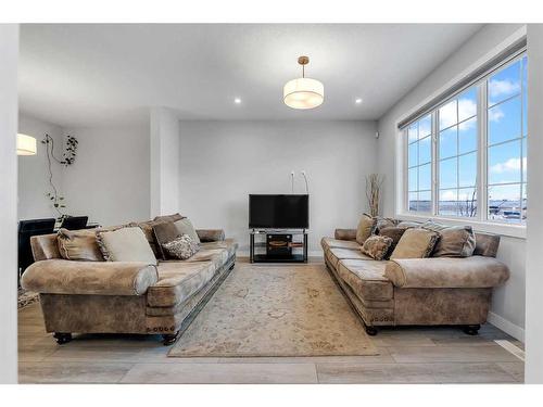 350 Chelsea Hollow, Chestermere, AB - Indoor Photo Showing Living Room