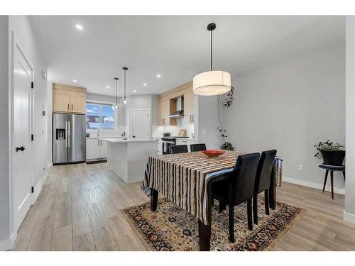 350 Chelsea Hollow, Chestermere, AB - Indoor Photo Showing Dining Room