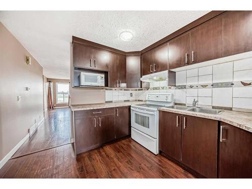 112 Falwood Crescent Ne, Calgary, AB - Indoor Photo Showing Kitchen With Double Sink