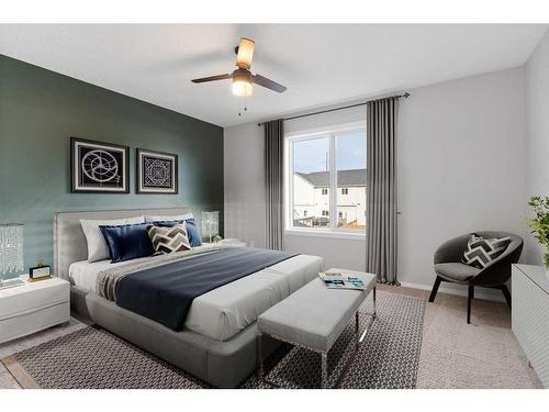 108 Heartland Way, Cochrane, AB - Indoor Photo Showing Bedroom