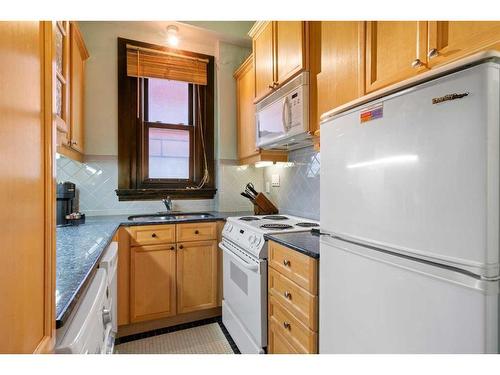 202-804 18 Avenue Sw, Calgary, AB - Indoor Photo Showing Kitchen