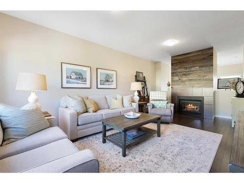 2405 Wentworth Villas Sw, Calgary, AB - Indoor Photo Showing Living Room With Fireplace