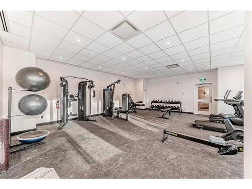 409-730 2Nd Avenue Sw, Calgary, AB - Indoor Photo Showing Gym Room