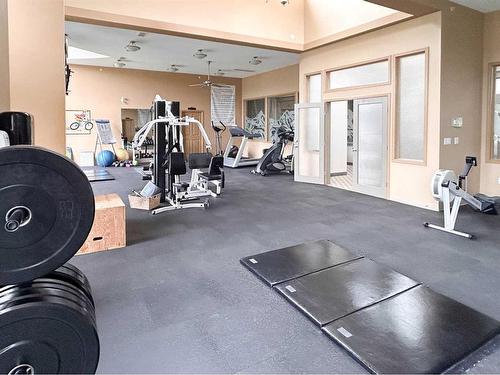 110-60 Sierra Morena Landing Sw, Calgary, AB - Indoor Photo Showing Gym Room