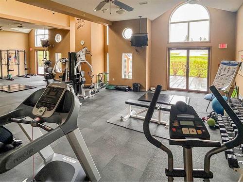 110-60 Sierra Morena Landing Sw, Calgary, AB - Indoor Photo Showing Gym Room