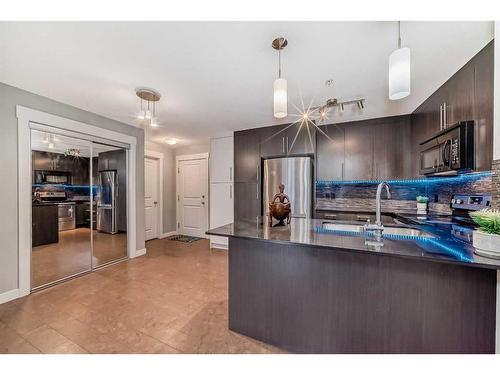 5111-155 Skyview Ranch Way Ne, Calgary, AB - Indoor Photo Showing Kitchen With Stainless Steel Kitchen With Upgraded Kitchen