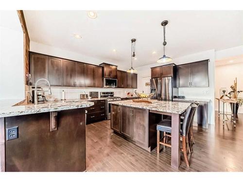 866 Auburn Bay Boulevard Se, Calgary, AB - Indoor Photo Showing Kitchen With Upgraded Kitchen