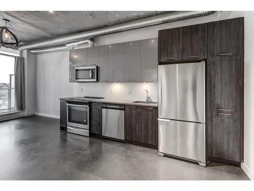 1003-624 8 Avenue Se, Calgary, AB - Indoor Photo Showing Kitchen