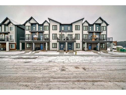 368 Seton Villas Se, Calgary, AB - Outdoor With Balcony With Facade