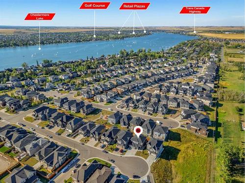 109 Kinniburgh Cove, Chestermere, AB - Outdoor With Body Of Water With View