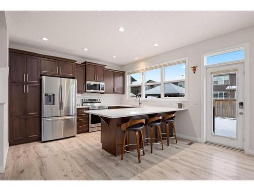 333 Clydesdale Way, Cochrane, AB - Indoor Photo Showing Kitchen With Stainless Steel Kitchen