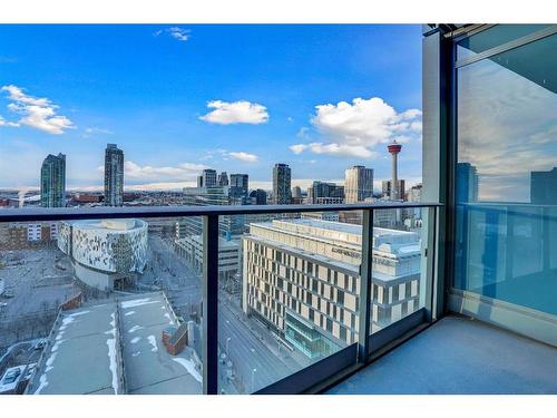 1407-530 3 Street Se, Calgary, AB - Outdoor With Balcony With View