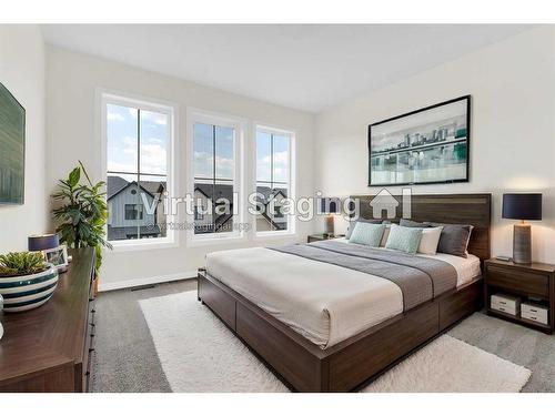 767 South Point Heath Sw, Airdrie, AB - Indoor Photo Showing Bedroom