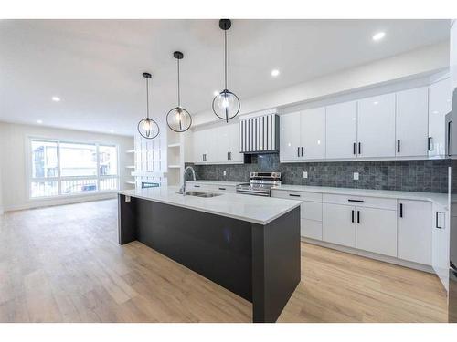 148 Saddlelake Manor Ne, Calgary, AB - Indoor Photo Showing Kitchen With Upgraded Kitchen