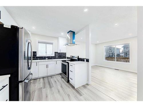 125 Taradale Close Ne, Calgary, AB - Indoor Photo Showing Kitchen With Double Sink