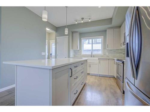 2260 Mahogany Boulevard Se, Calgary, AB - Indoor Photo Showing Kitchen With Stainless Steel Kitchen With Upgraded Kitchen