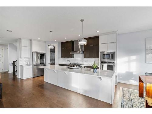 232 Sherwood Place Nw, Calgary, AB - Indoor Photo Showing Kitchen With Stainless Steel Kitchen With Upgraded Kitchen