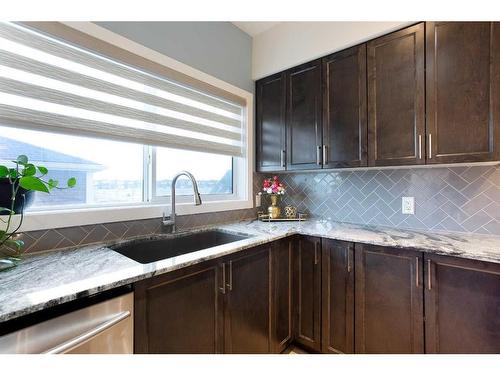 8 Corner Meadows Gate Ne, Calgary, AB - Indoor Photo Showing Kitchen With Upgraded Kitchen