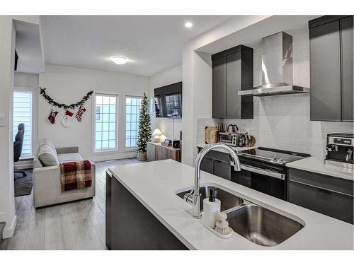 126-81 Greenbriar Place Nw, Calgary, AB - Indoor Photo Showing Kitchen With Double Sink With Upgraded Kitchen