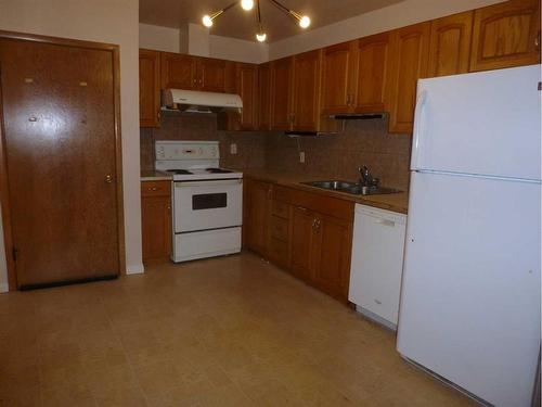 2423 39 Street Se, Calgary, AB - Indoor Photo Showing Kitchen With Double Sink