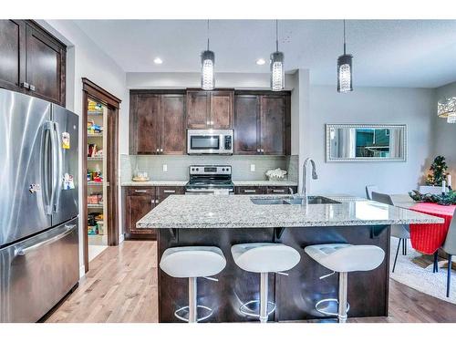 54 Redstone Mews Ne, Calgary, AB - Indoor Photo Showing Kitchen With Stainless Steel Kitchen With Upgraded Kitchen