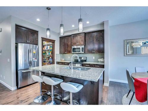 54 Redstone Mews Ne, Calgary, AB - Indoor Photo Showing Kitchen With Stainless Steel Kitchen With Double Sink With Upgraded Kitchen