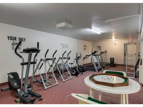 2828 Dovely Park Se, Calgary, AB - Indoor Photo Showing Gym Room