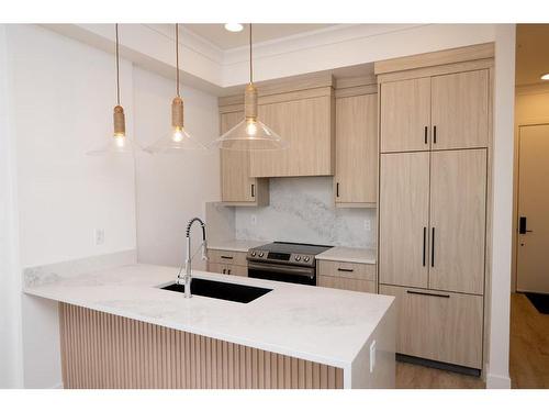 2202-4270 Norford Avenue Nw, Calgary, AB - Indoor Photo Showing Kitchen With Upgraded Kitchen