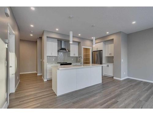 180 Magnolia Terrace Se, Calgary, AB - Indoor Photo Showing Kitchen With Upgraded Kitchen