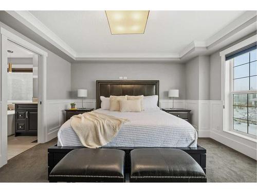 201 Stonemere Bay, Chestermere, AB - Indoor Photo Showing Bedroom