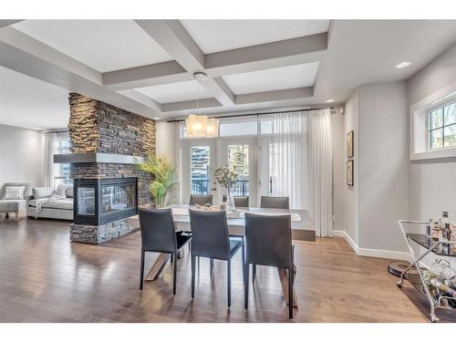 163 Cranarch Circle Se, Calgary, AB - Indoor With Fireplace