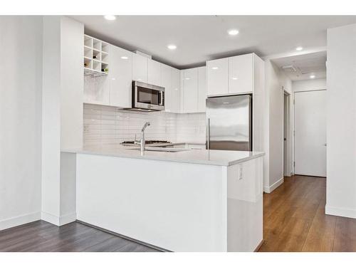 406-301 10 Street Nw, Calgary, AB - Indoor Photo Showing Kitchen