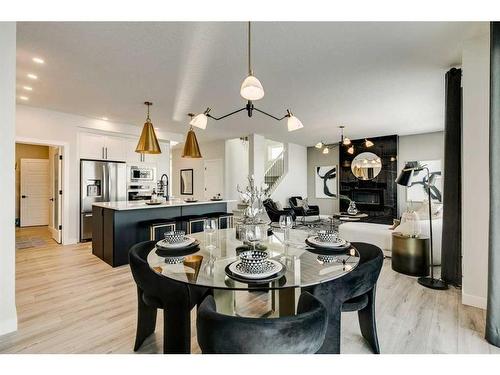 66 Ranchers View East, Okotoks, AB - Indoor Photo Showing Dining Room