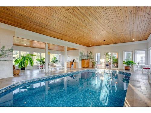 Gadsby Lake Estate - Township, Rural Lacombe County, AB - Indoor Photo Showing Other Room With In Ground Pool