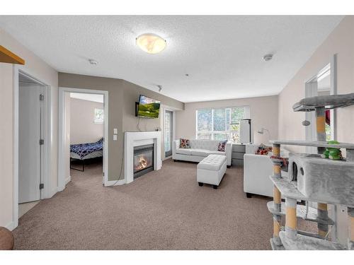 312-35 Richard Court Sw, Calgary, AB - Indoor With Fireplace