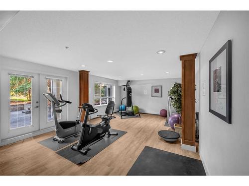 312-35 Richard Court Sw, Calgary, AB - Indoor Photo Showing Gym Room