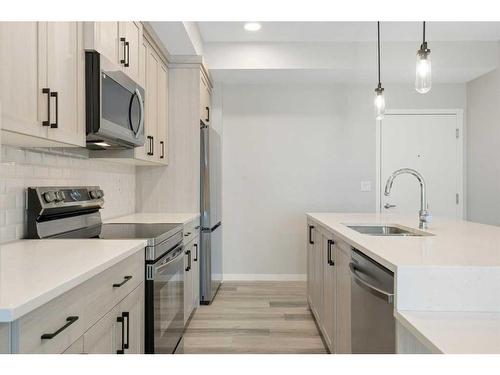 1406-42 Cranbrook Gardens Se, Calgary, AB - Indoor Photo Showing Kitchen With Upgraded Kitchen