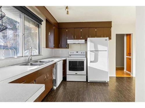 4311 Greenview Drive Ne, Calgary, AB - Indoor Photo Showing Kitchen With Double Sink