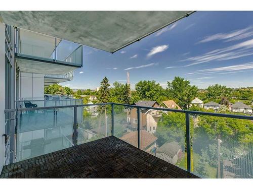 504-1020 9 Avenue Se, Calgary, AB - Outdoor With Balcony With Exterior