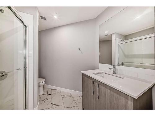 1402-681 Savanna Boulevard Ne, Calgary, AB - Indoor Photo Showing Bathroom