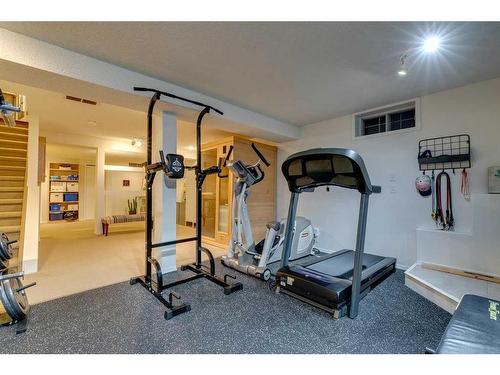 267 Ranch Estates Drive Nw, Calgary, AB - Indoor Photo Showing Gym Room