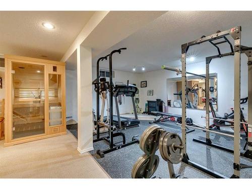 267 Ranch Estates Drive Nw, Calgary, AB - Indoor Photo Showing Gym Room