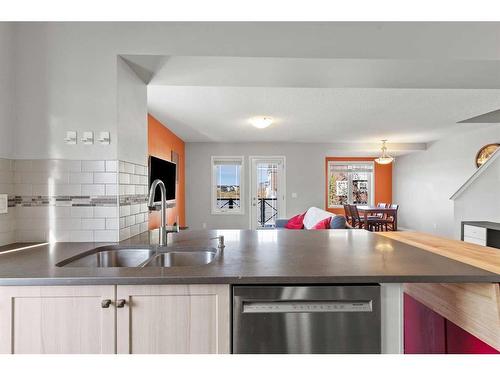 205 Cityscape Court, Calgary, AB - Indoor Photo Showing Kitchen With Double Sink