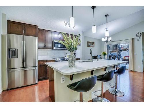 15 Sage Bank Road, Calgary, AB - Indoor Photo Showing Kitchen With Upgraded Kitchen