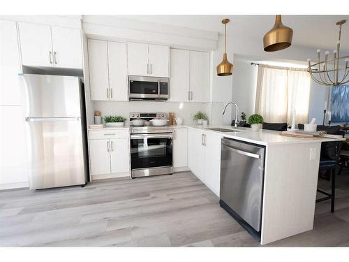 3 Cornerstone Row Ne, Calgary, AB - Indoor Photo Showing Kitchen With Upgraded Kitchen